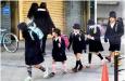 日本小孩冬天真的不穿褲子?。。? width=